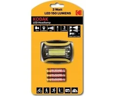 ![CDATA[Galvos LED žibintuvėlis KODAK, 3 W, 150 lm, IP44]]