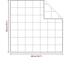 Antklodė Balta 200 x 200 cm Plunksna
