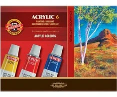 Akriliniai dažai 6x16 ml Koh-I-Noor