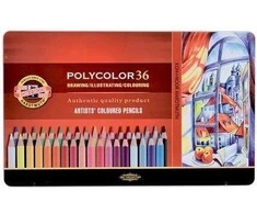 Koh I Noor Kreditai 36 meninės spalvos Polycolor