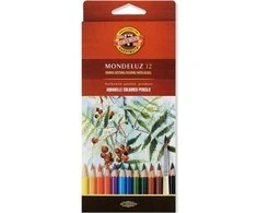 Akvareliniai pieštukai Mondeluz Koh-i-noor 12 sp
