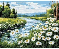 Koh I Noor paveikslas pagal skaičius, 40x50, upė
