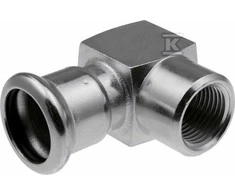 Alkūnė 90° trumpa GW Plienas - 28 Rp1/2KAN-THERM