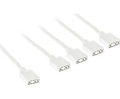 Kolink ARGB 1-4 splitter cable – 30cm, baltas