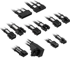 Kolink Core Pro Braided Cable Extension Kit 12V-2×6 Type 1 – Jet Juodas/Brilliant Baltas