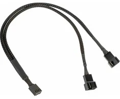 Kolink 1-2 PWM fan splitter cable – 35 cm, braided, juodas