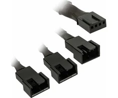 Kolink 1-3 PWM Fan Splitter Cable – 35 cm, braided, juodas