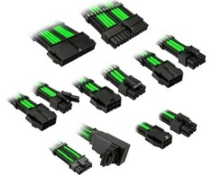 Kolink Core Pro Braided Cable Extension Kit 12V-2×6 Type 1 – Venom Žalias