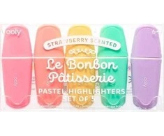 Kolorowe Baloniki „Le BonBon Patis“ kvapnūs pasteliniai žymekliai. 5 spalvos