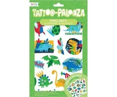 Kolorowe Baloniki Skalbimo tatuiruotės Tattoo Paloooz - Dinozaurai
