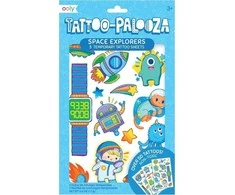 Kolorowe Baloniki Tatuiruotės Tattoo Palooz - Space Explorers