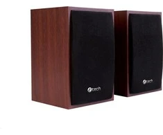 Kompiuterio kolonėlės C-TECH Repro SPK-09, 2.0, medinis, USB