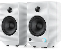 Kompiuterio kolonėlės FiiO SP5 balti kompiuteriniai garsiakalbiai – aktyvūs studijiniai/HiFi garsiakalbiai su DAC ir Bluetooth (6953175721222)