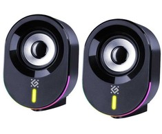 Kompiuterio kolonėlės Głośniki komputerowe Defender SOLAR 8 2.0 10 W Bluetooth USB pašvietimas RGB Otwarte opakowanie (65938)