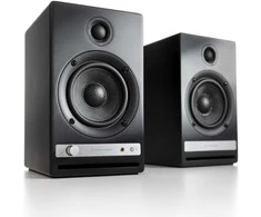 Kompiuterio kolonėlės AudioEngine Audioengine HD4 BT Satin Juodas kolonėlė - Aktyvūs Bluetooth garsiakalbiai APTX-HD