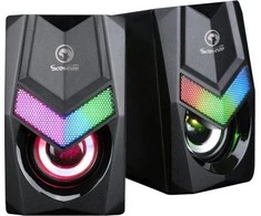 Kompiuterio kolonėlės Marvo SG-118 multimedijos garsiakalbiai LED / 6W / RGB