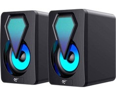 Havit SK210mini PRO kompiuterinės kolonėlės 2.0 RGB juodos spalvos