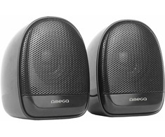 Kompiuterio kolonėlės Oem OMEGA SPEAKER Garsiakalbis 2.0 6W RMS USB 3.5 mm Audio Juodas Elipse [46149]