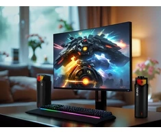 Kompiuterio kolonėlės „Sven Soundbar Mini SB-G1450“ kompiuterio garsiakalbiai, juodi (USB, RGB)