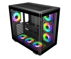 Kompiuterio korpusas Cooler Master Elite 600 Midi Tower, Juodas, 7 ventiliatoriai