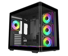 Kompiuterio korpusas Cooler Master Elite 600 Midi Tower, Juodas, 7 ventiliatoriai