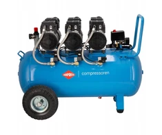 Grąžtas AIRPRESS KOMPRESOR LMO 90-380 90L/3,0KM BEZOLEJOWY 280L/MIN. CICHY/8BAR/2,25KW