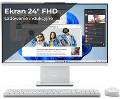 Lenovo IdeaCentre AIO 24IRH9 Intel® Core™ i7 i7-13620H 60.5 cm (23.8") 1920 x 1080 pikselių All-in-One PC 16 GB DDR5-SDRAM 512 GB SSD Wi-Fi 6 (802.11ax) Windows 11 Home Pilkas