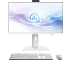 Stacionarus kompiuteris MSI Modern AM273QP AI 1UM-406EU Intel Core Ultra 5 125H 27 colių QHD 16GB 512GB SSD WiFi+BT klaviatūra+pelė W11P 3Y Baltas