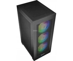 Sharkoon REBEL C20 ITX RGB, Tower-case - juodas