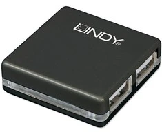 USB Hub - LINDY 4 Prievadų USB 2.0 Mini Hub 480Mbps