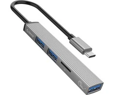 ORICO USB Type-C šakotuvas 2 x USB 2.0, 1 x USB 3.0 ir TF lizdo