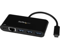 StarTech USB HUB 1x RJ-45 1x USB-C + 3x USB-A 3.0 (HB30C3AGEPD)
