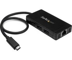 StarTech USB HUB 1x RJ-45 + 3x USB-A 3.0 (HB30C3A1GE)