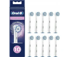 Końcówka Braun Braun Oral-B Pro Jautrus Clean dantų šepetėlių galvutės, 10 vnt. (baltos, nesudėtingos išorinės pakuotės)