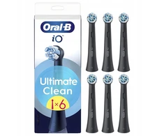Dantų šepetėlis Końcówka Oral-B iO Ultimate Clean Antgaliai szczoteczek juoda 6 stk.