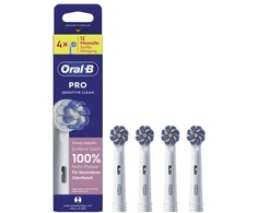 Końcówka Oral-B Sonic dantų šepetėlis head / Pro Jautrus Clean 4-Pack Baltas (015394)