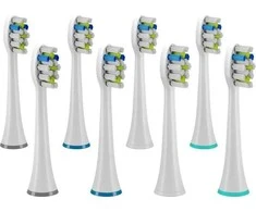 Dantų šepetėlis „TrueLife SonicBrush“ UV galvutės baltai balina 8 pak