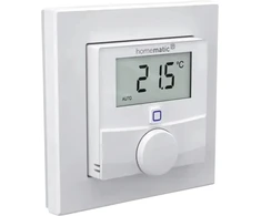 Kondicionierius eQ-3 EQ3 Homematic IP Sieninis termostatas su drėgmės jutikliu WTH-3 (162510A0)