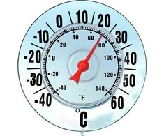 Maximex Lango termometras, montavimas be gręžimo, Ø 18 cm