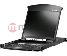 ATEN KL1516AIN-AXA-AG ALTUSEN KVM 16 prievadų didelio tankio dviejų bėgių LCD19 + klaviatūra + dėklas, 191U