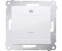 Kontakt Simon SINGLE HOTEL ROOM SWITCH WITH INDICATOR LIGHT DWH1.01/11-SIMON54 Premium 230 V 10 A