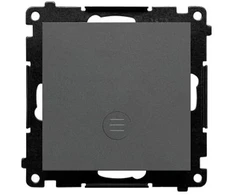 Kontakt-Simon Łącznik jednobiegunowy su podświetleniem LED (moduł) 10 AX, 250 V~, szybkozłącza grafito mat TW1L.01/116