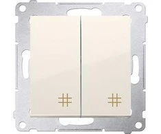 Kontakt Simon KRYŽMINĖ JUNGTIS 10AX SK. SIMO KREMAS