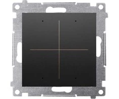 Kontakt-Simon Jungiklis/mygtukas elektronis Kontakt Simon 54 DEW4.01/49 keturvietis 4 grandims valdyti juoda modulis