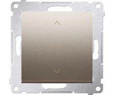 Kontakt-Simon Simon 54 trijų pozicijų 10A 250V aukso kilimėlis (DZW1K.01 / 44)