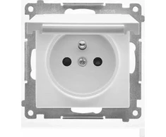 Kontakt-Simon Kontakt-Simon 55 TGZ1BCZ.01/111 kištukinis lizdas IP44 versijai su sandarikliu, modulis 16 A, 250V~, greitos jungtys, matinė balta