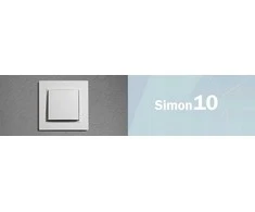 Kontakt-Simon Kontakt-Simon Simon 10 CGSZ1B.01/49 Schuko kištukinis lizdas IP44 versijai su sandarikliu - dangtelio spalvos atvartas, modulis 16A, 250V~, sraigtiniai gnybtai, matinė juoda