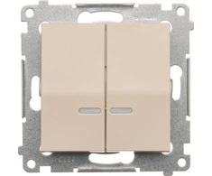 Kontakt Simon ŽVAKĖS APŠVIETIMO JUNGTIS IP44 CREAM SIMON