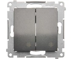 Kontakt-Simon Simon 54 du kartus 10AX 250V antracitas (DW7 / 2.01 / 48)