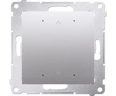 Kontakt-Simon Simon 54 GO Mygtukas valdiklis roletų valdymui išmaniuoju telefonu WiFi 2x5A 230V (modulis) matinis sidabras DEZ1W.01/43
